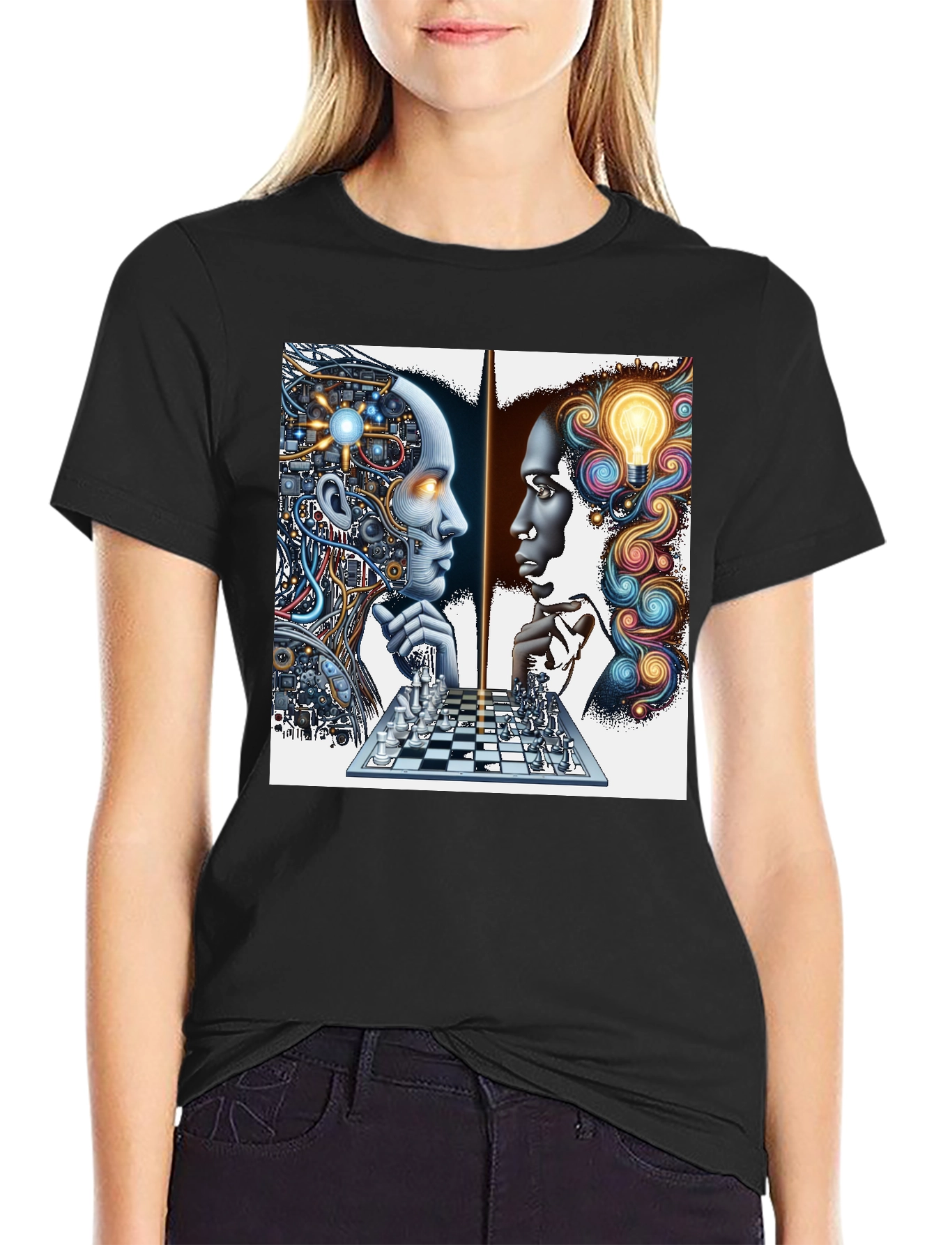 Mind vs. Machine Chess Game Tee