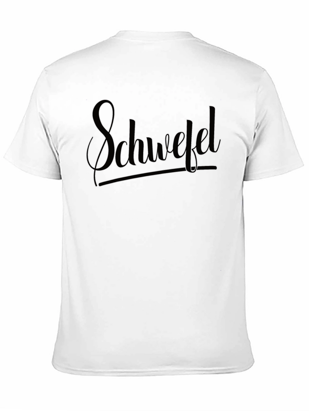 Schwefel Text Design Black T-Shirt
