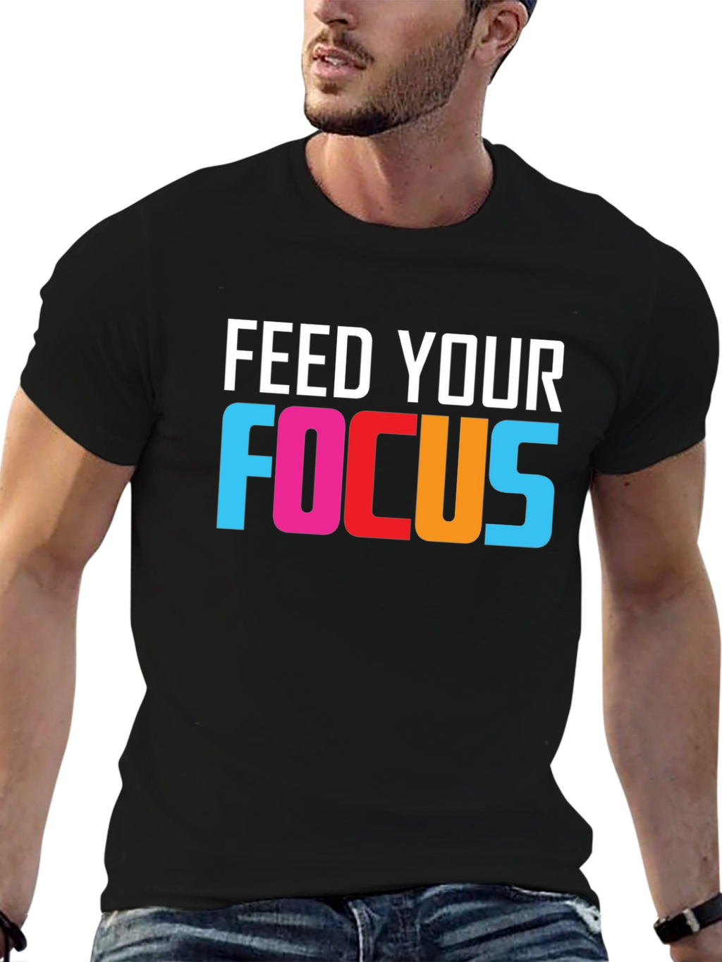 Feed Your Focus Graphic Tee - Motivational T-Shirt