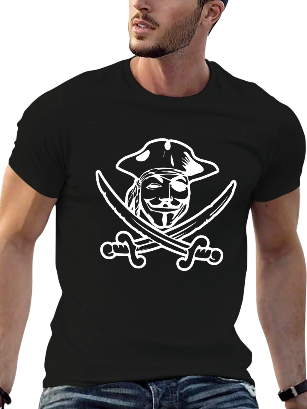 Pirate Anonymous T-Shirt - Black Graphic Tee