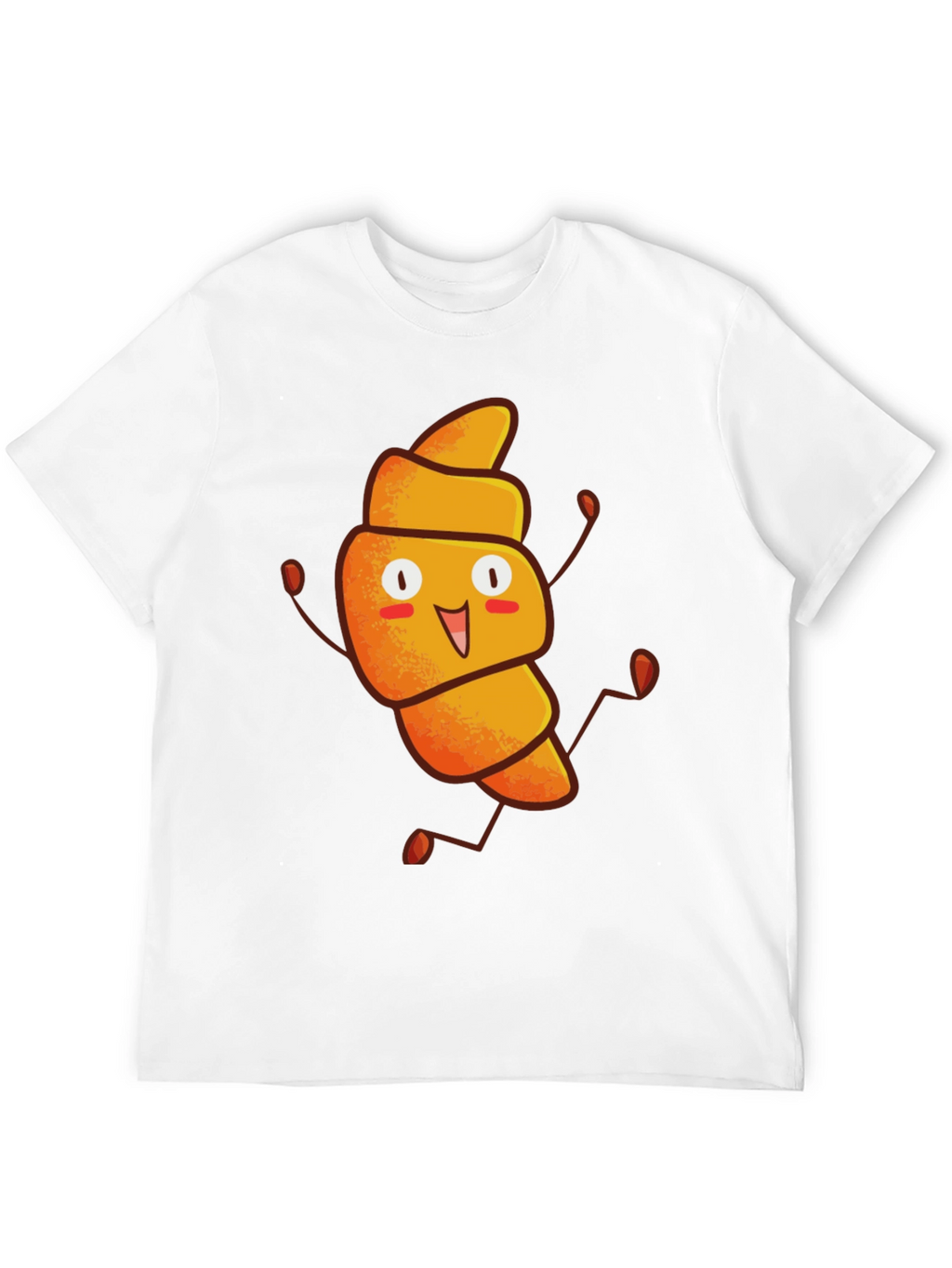 Funny Croissant Cartoon T-Shirt