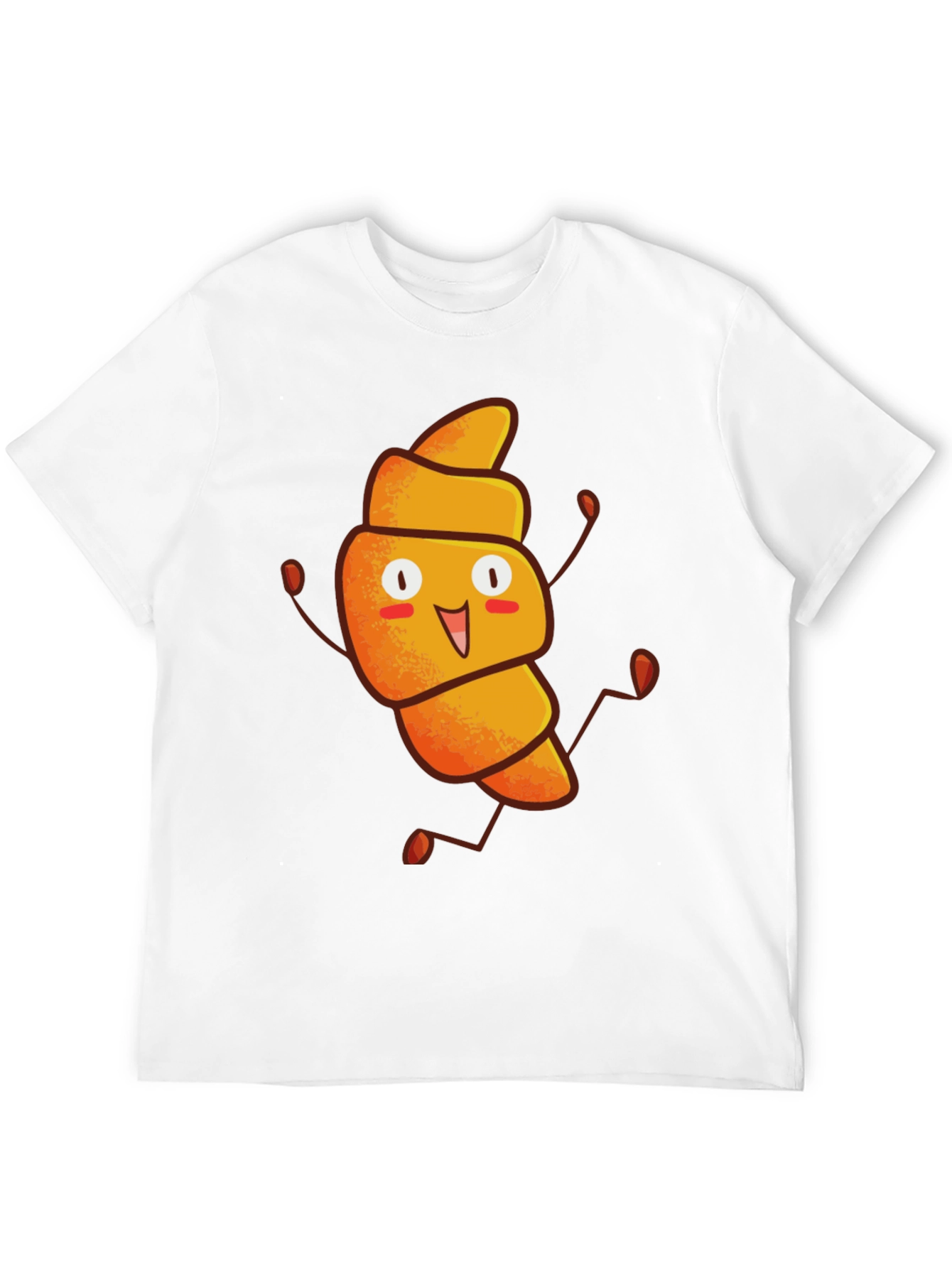 Funny Croissant Cartoon T-Shirt
