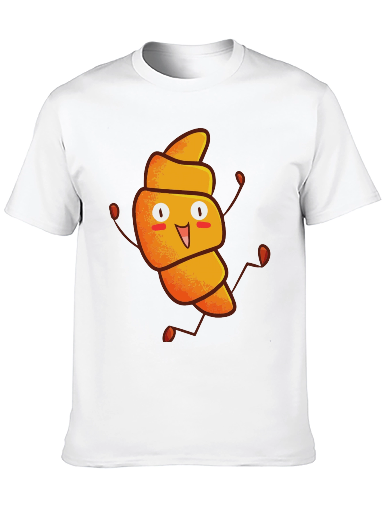 Funny Croissant Cartoon T-Shirt