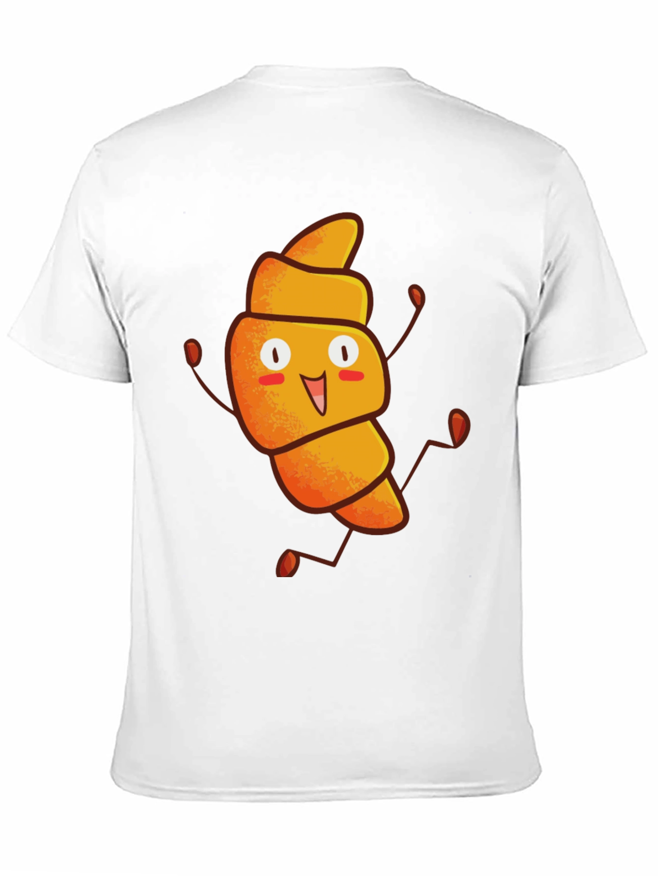 Funny Croissant Cartoon T-Shirt