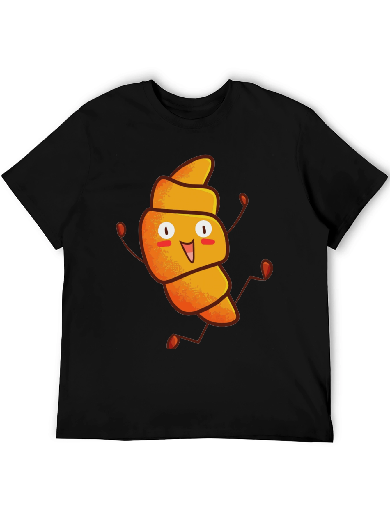 Funny Croissant Cartoon T-Shirt