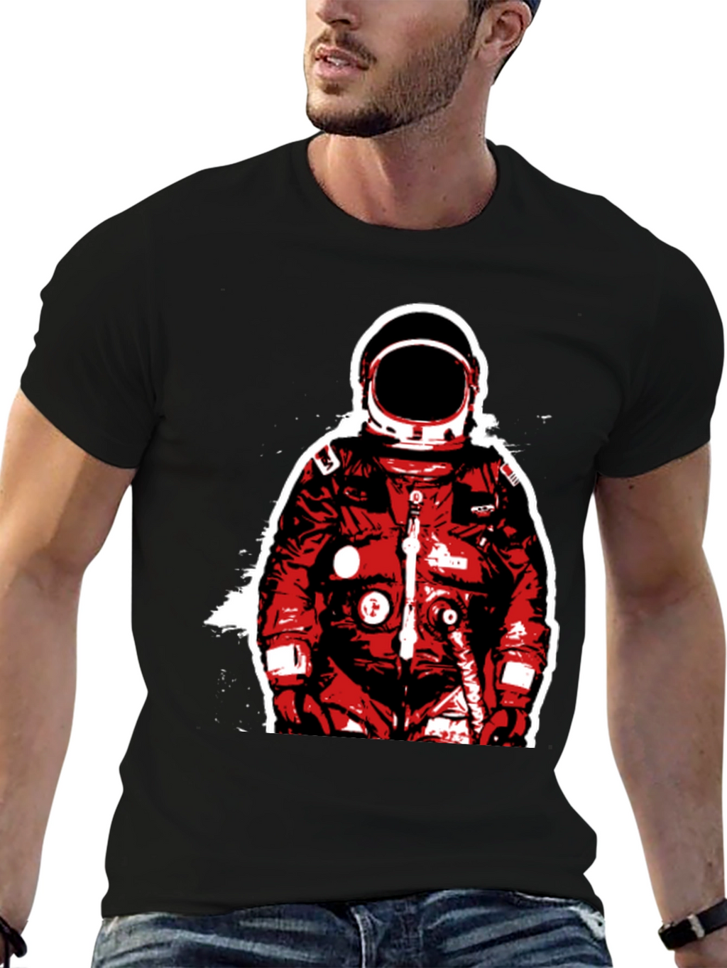 Astronaut Graphic T-Shirt - Bold Space Design