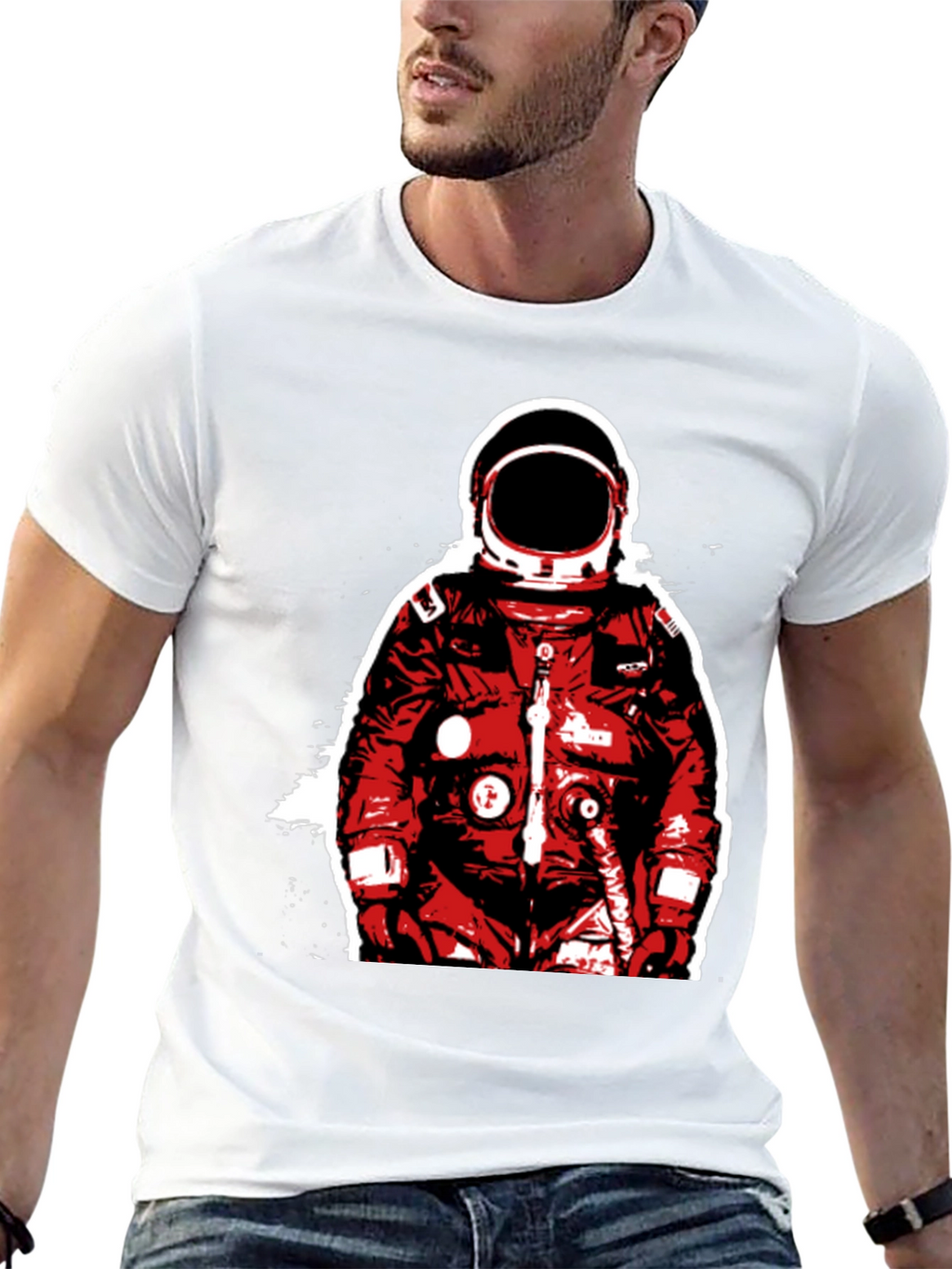 Astronaut Graphic T-Shirt - Bold Space Design