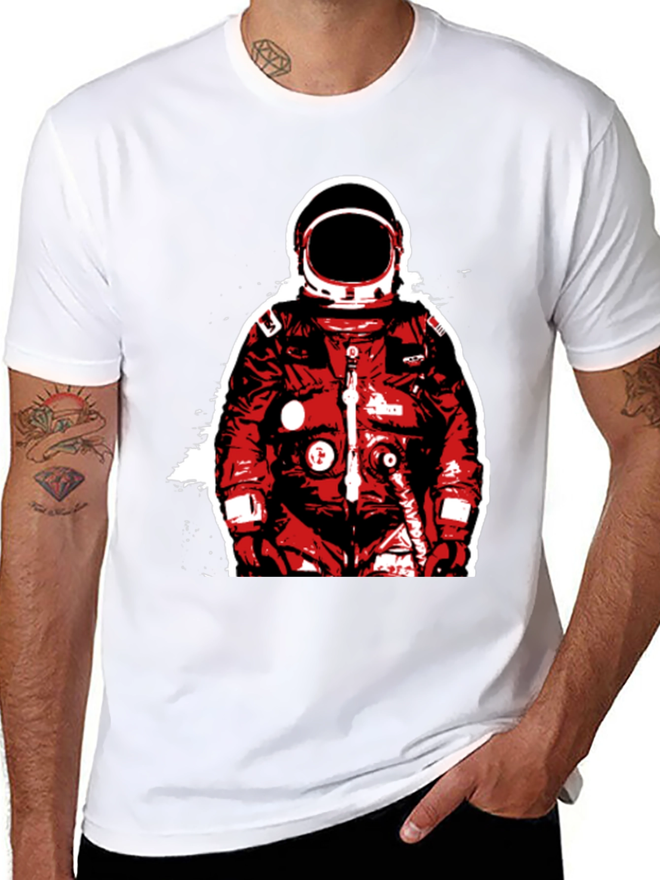 Astronaut Graphic T-Shirt - Bold Space Design