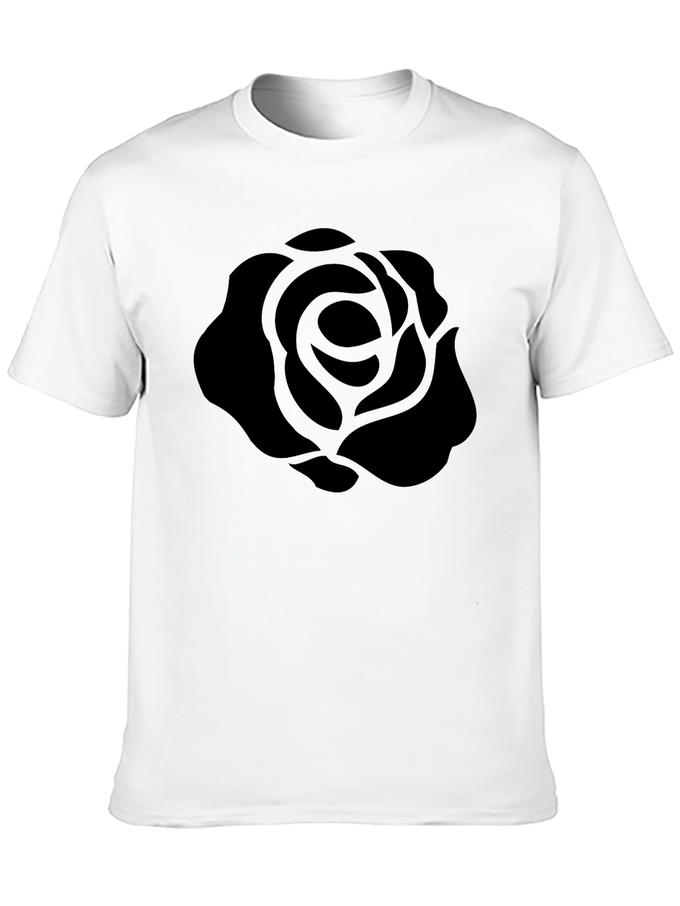 Black Rose Graphic T-Shirt - Stylish Mens Tee