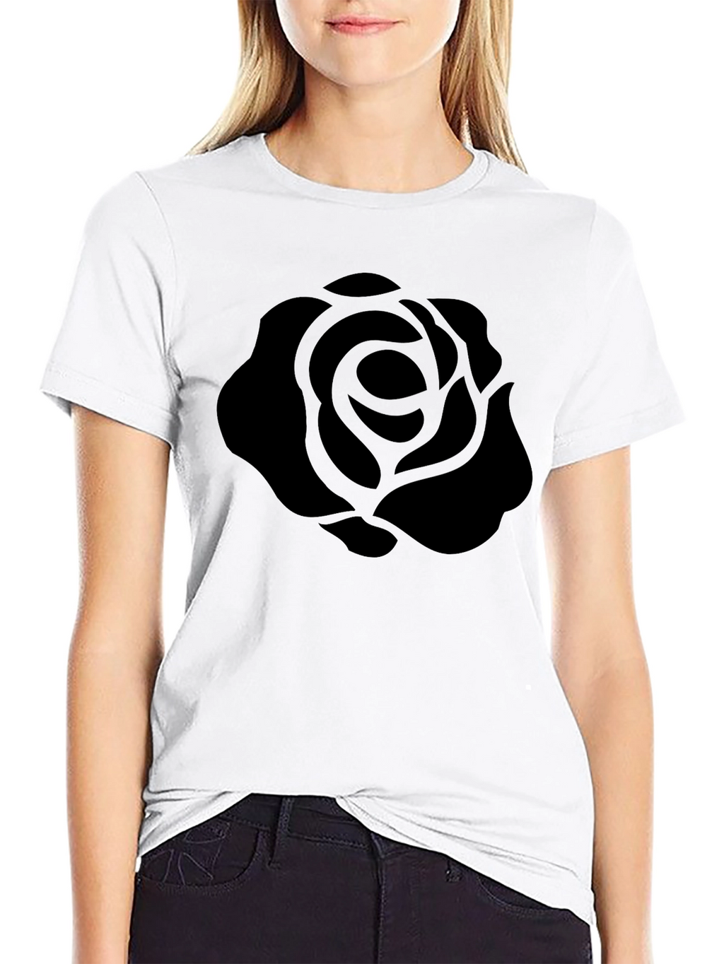Black Rose Graphic T-Shirt - Stylish Mens Tee
