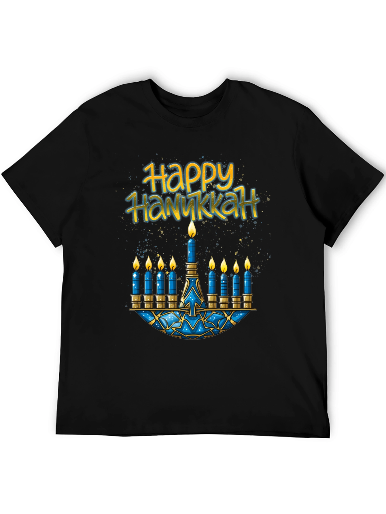Happy Hanukkah Menorah T-Shirt