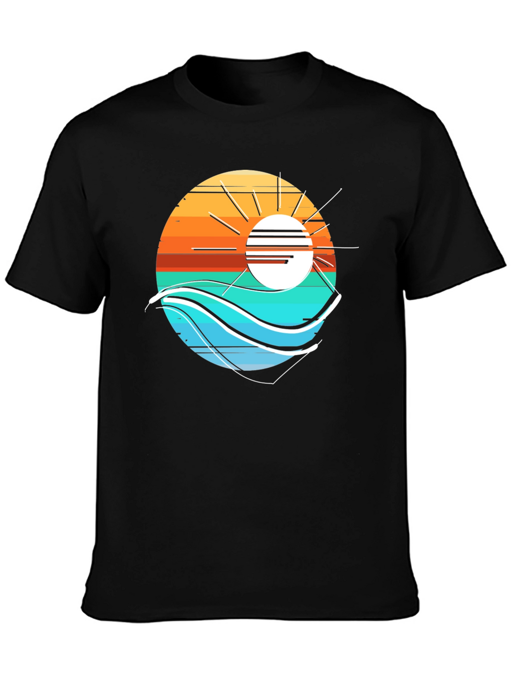 Sunset Wave Graphic T-Shirt