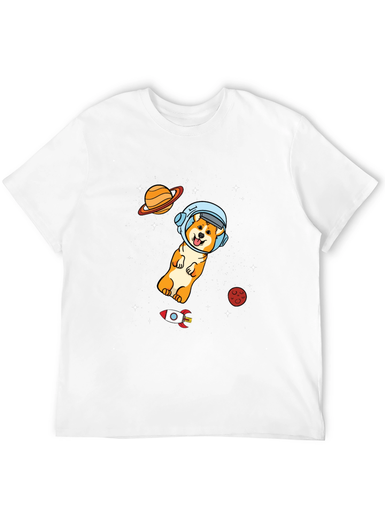Space Doge T-Shirt - Cute Astronaut Dog Graphic Tee