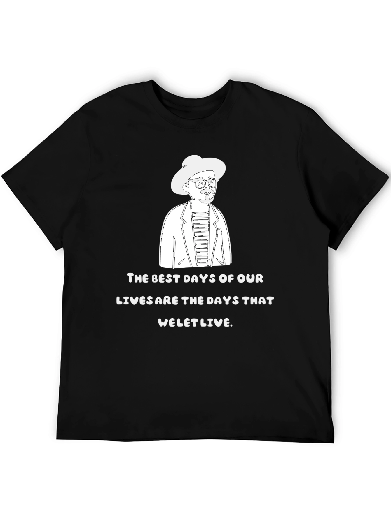 The Best Days T-Shirt Quirky Line Art Graphic Tee