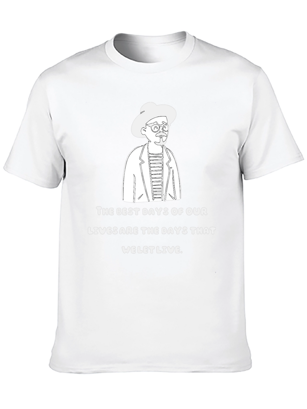 The Best Days T-Shirt Quirky Line Art Graphic Tee