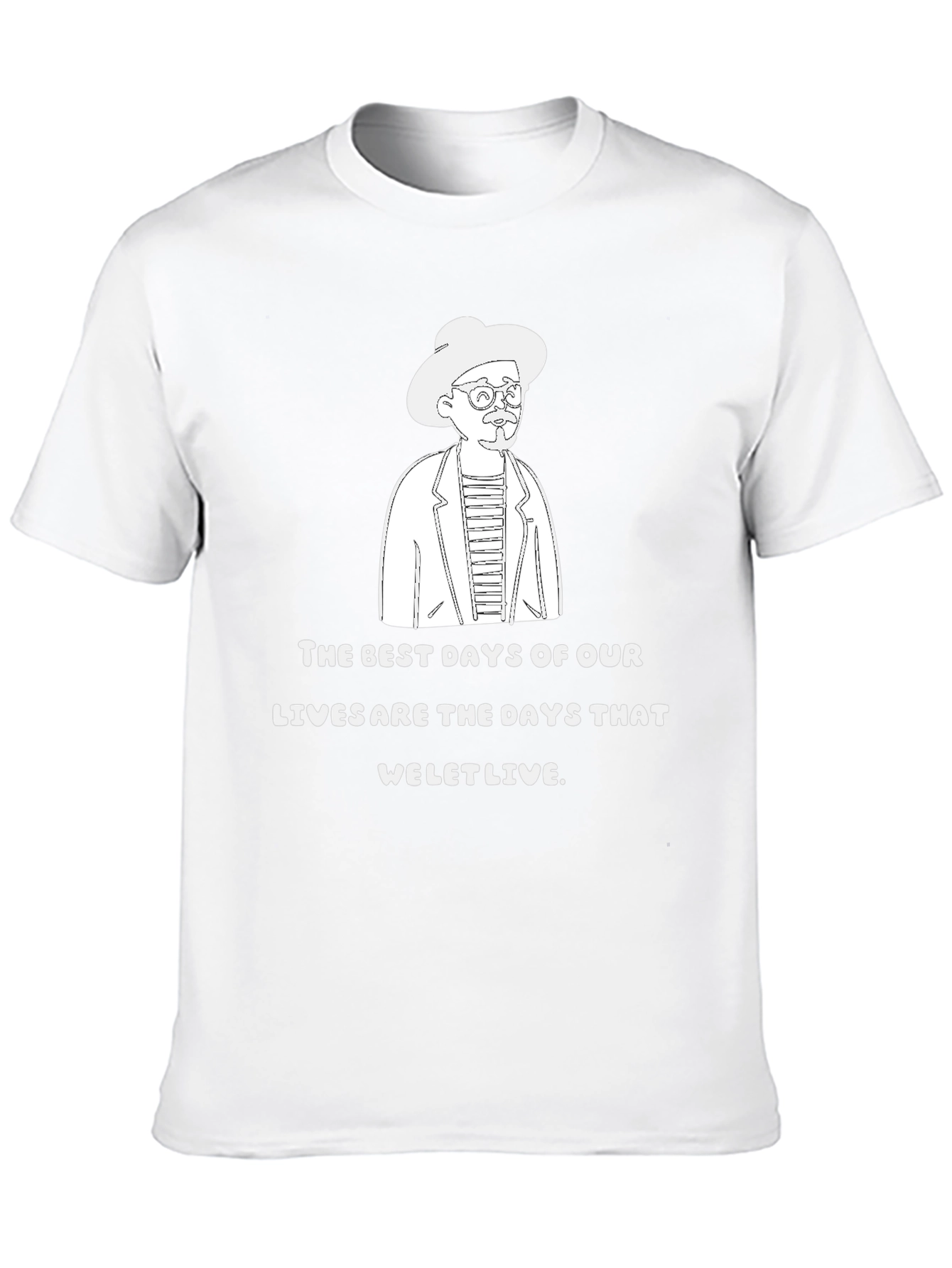 The Best Days T-Shirt Quirky Line Art Graphic Tee