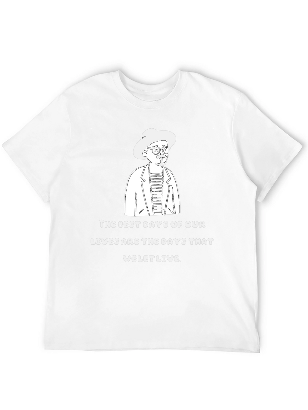 The Best Days T-Shirt Quirky Line Art Graphic Tee