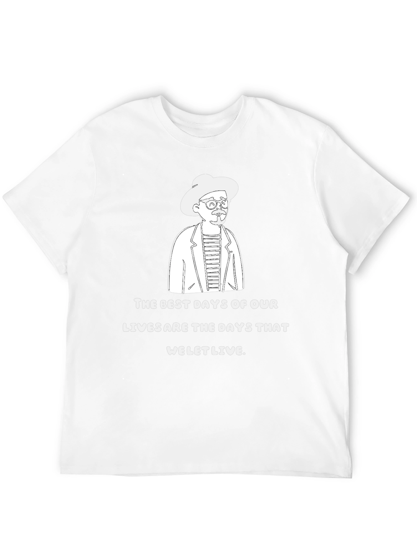 The Best Days T-Shirt Quirky Line Art Graphic Tee