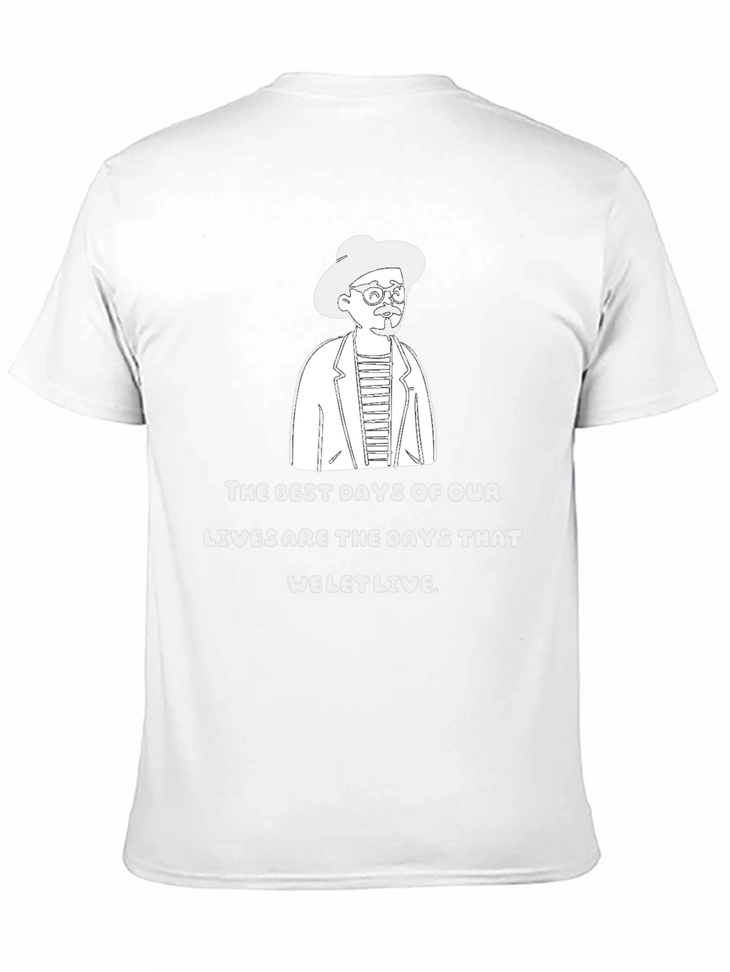 The Best Days T-Shirt Quirky Line Art Graphic Tee