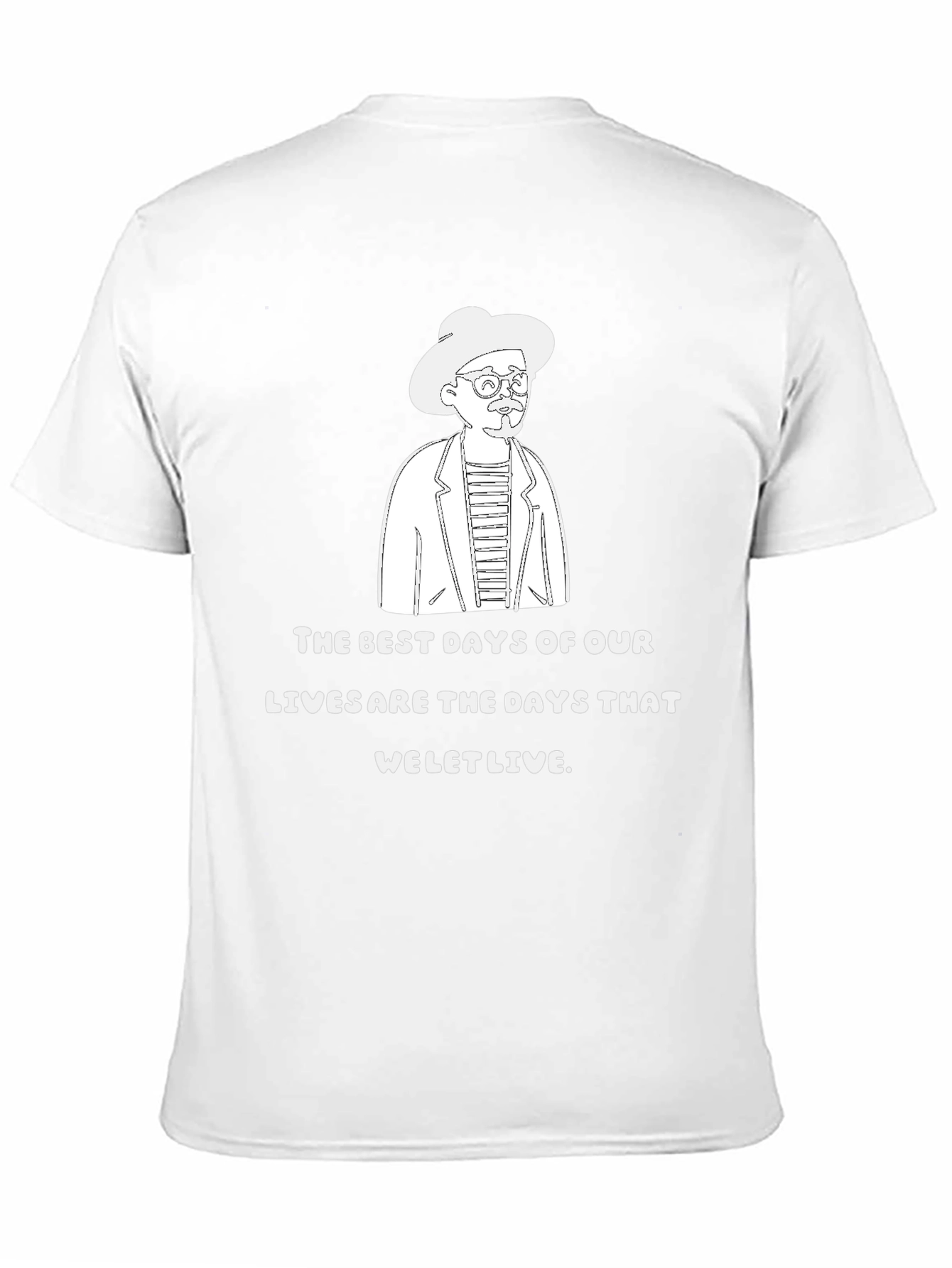 The Best Days T-Shirt Quirky Line Art Graphic Tee