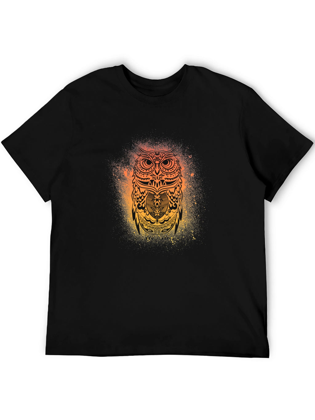 Mystic Owl Graphic Black T-Shirt