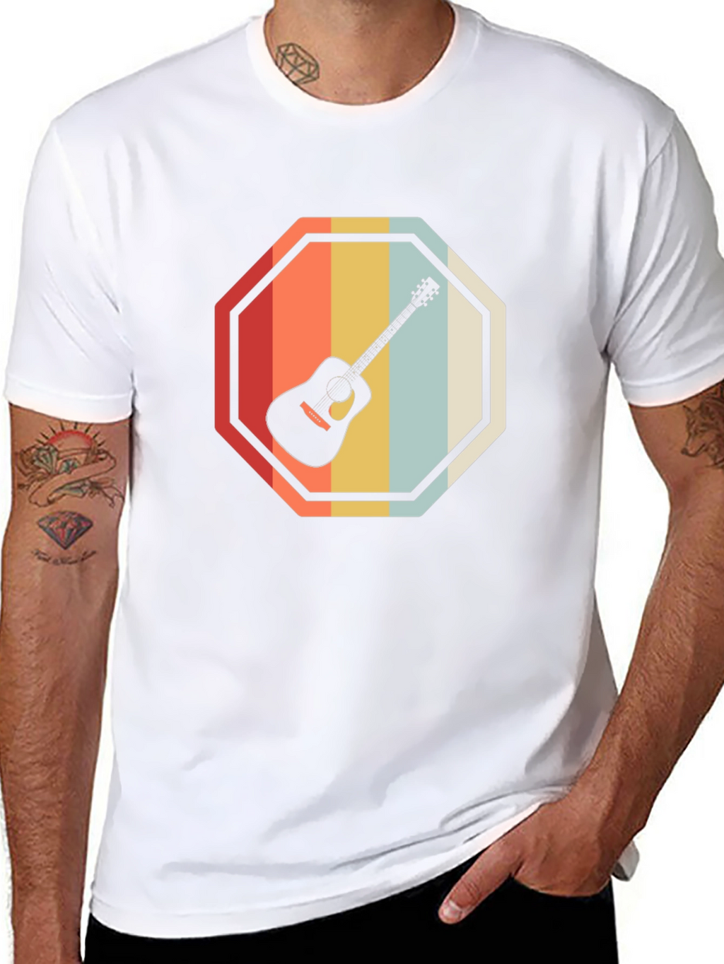 Retro Guitar Graphic Tee