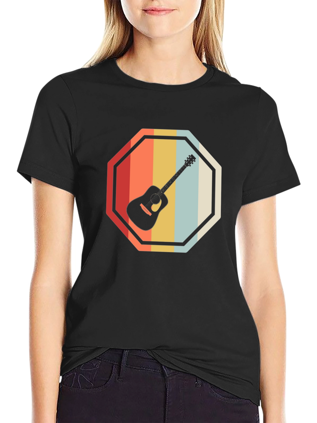 Retro Guitar Graphic Tee