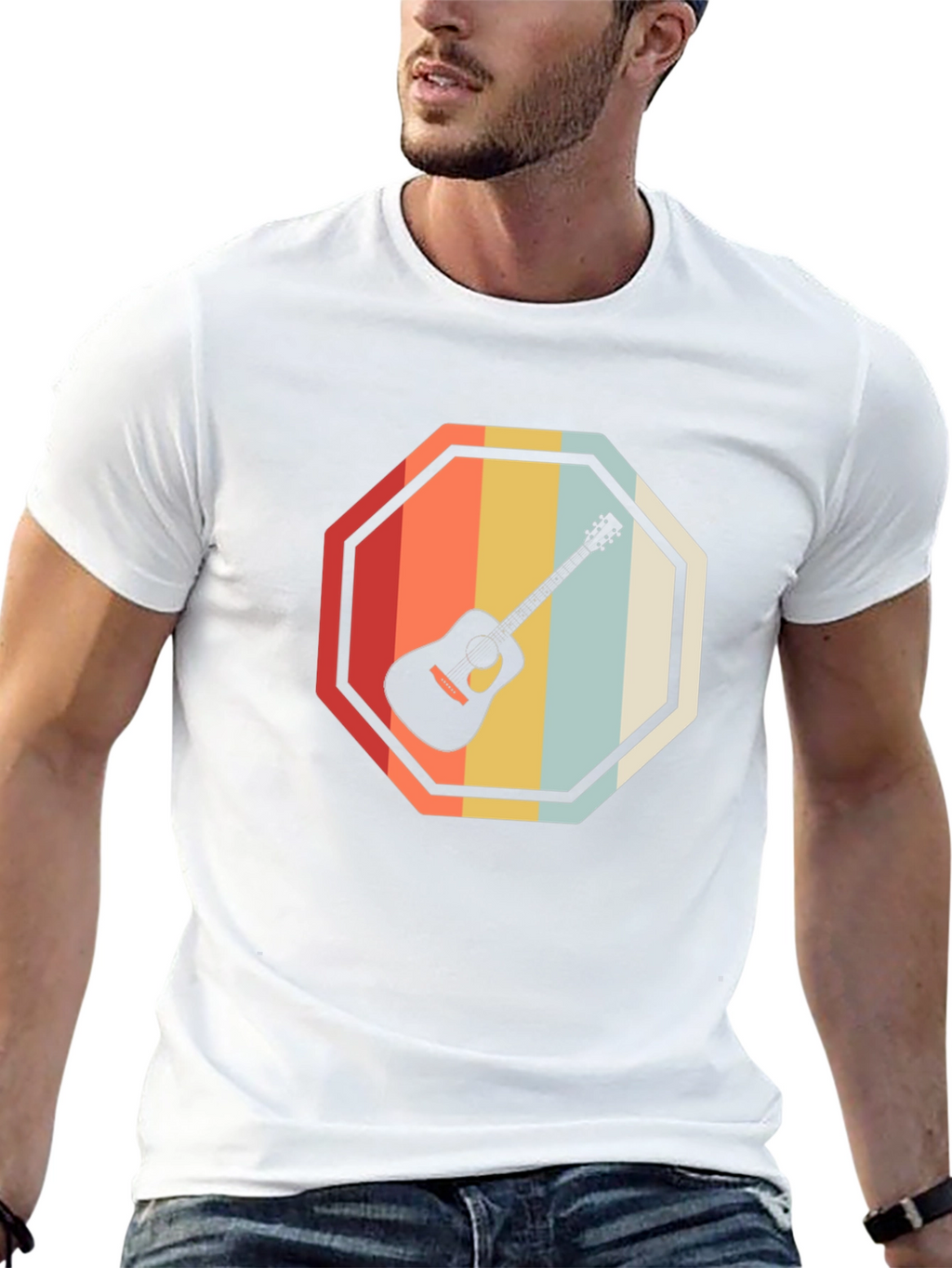 Retro Guitar Graphic Tee