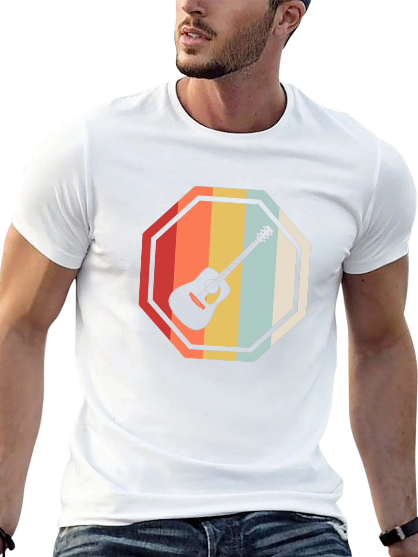 Retro Guitar Graphic Tee