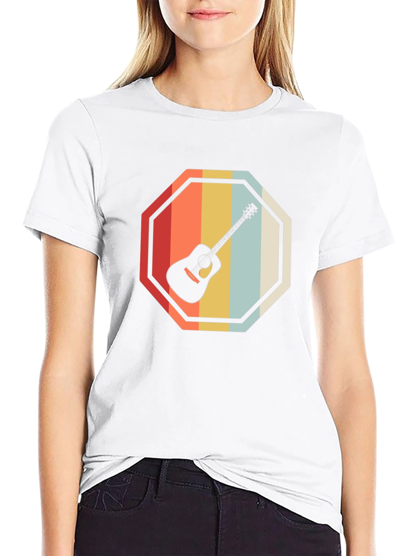 Retro Guitar Graphic Tee
