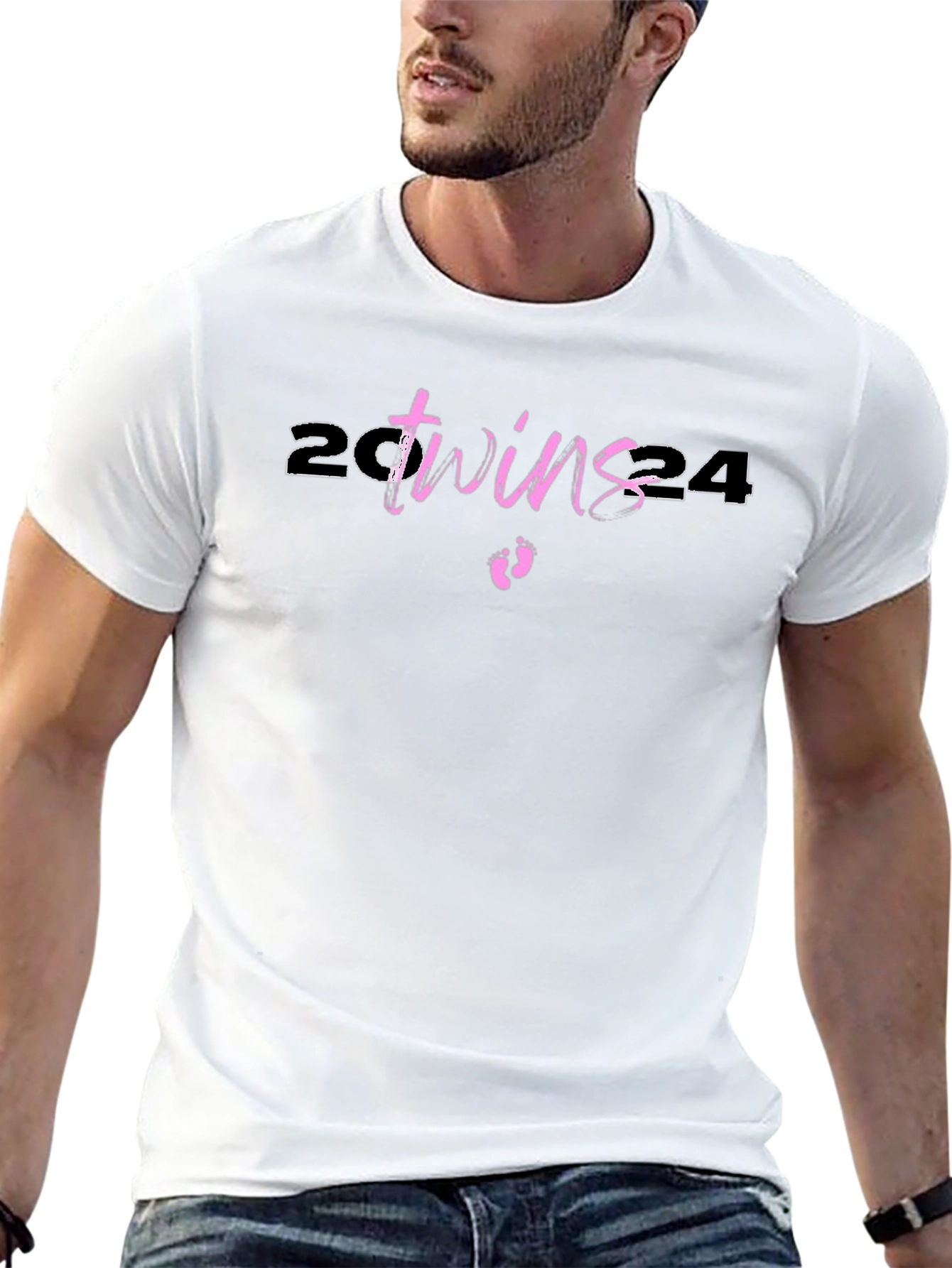 Twins 2024 Baby Announcement T-Shirt