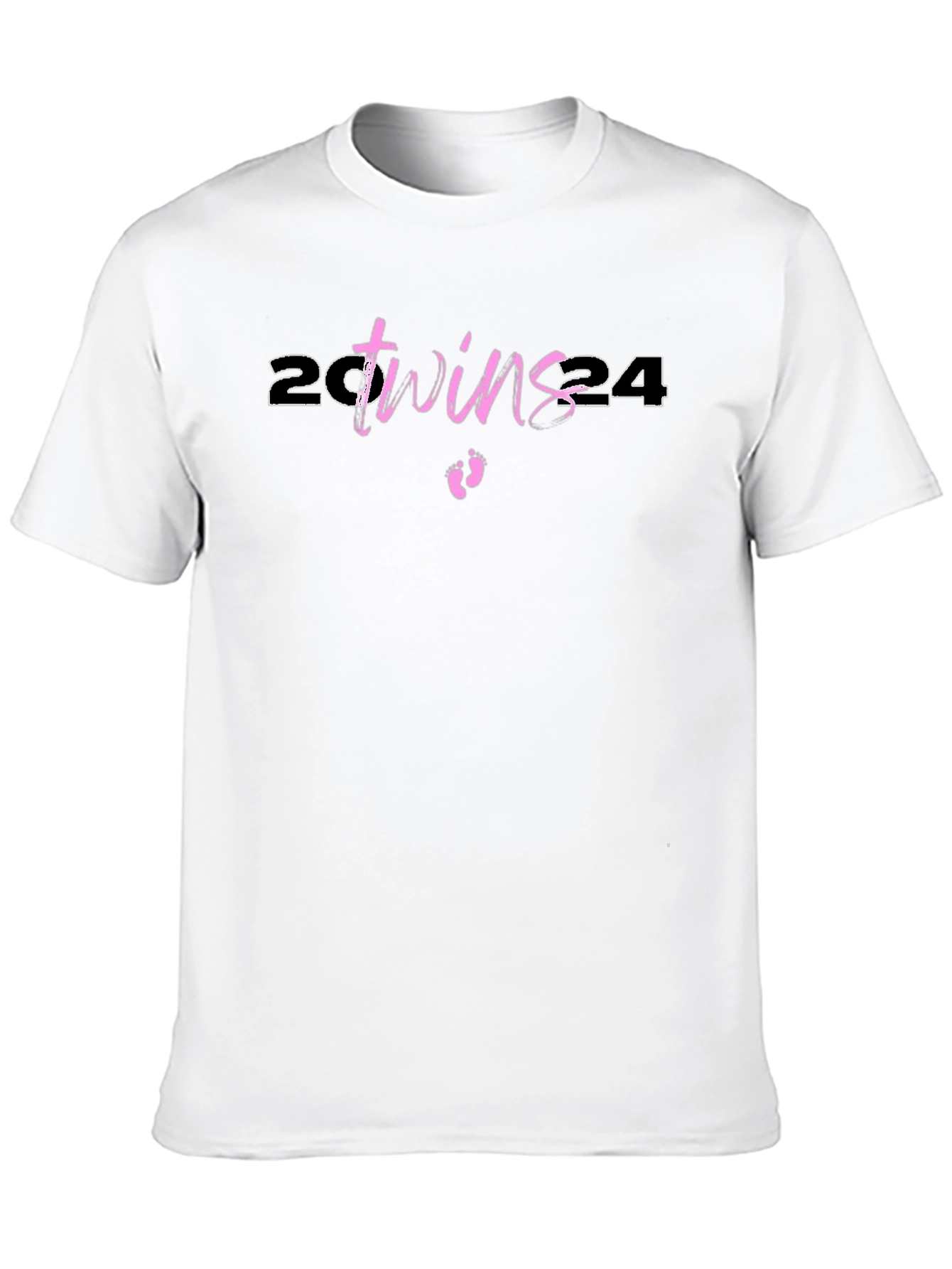 Twins 2024 Baby Announcement T-Shirt