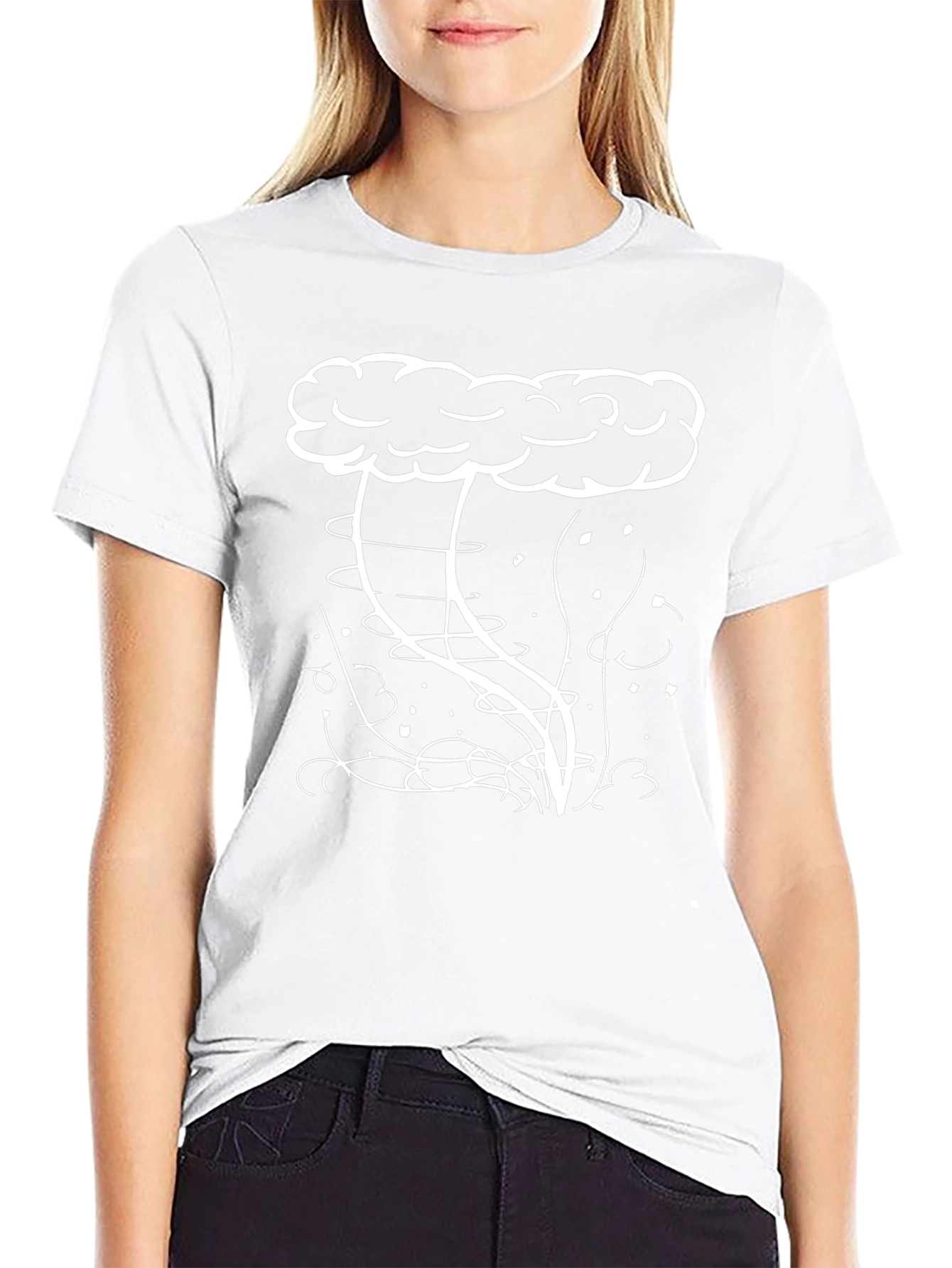 Storm Cloud Graphic Tee - Mens Black T-Shirt