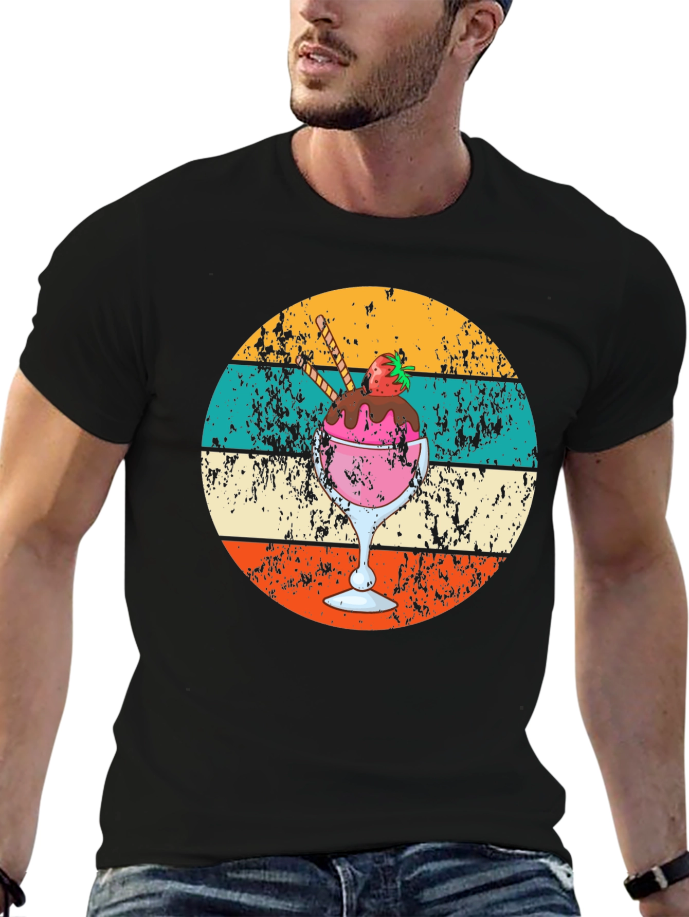 Retro Ice Cream Graphic Tee - Unique Summer Style