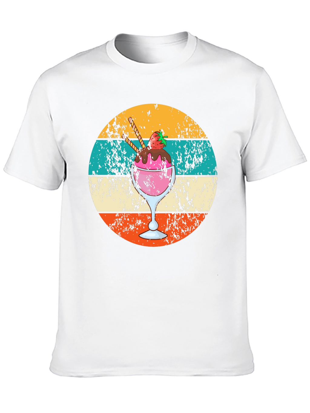 Retro Ice Cream Graphic Tee - Unique Summer Style