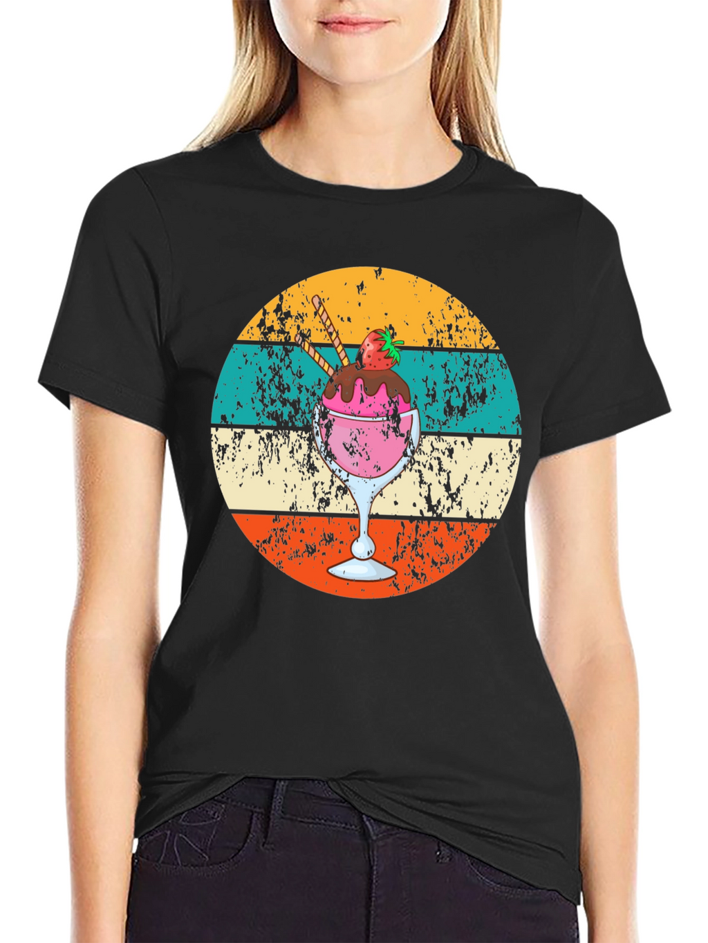 Retro Ice Cream Graphic Tee - Unique Summer Style