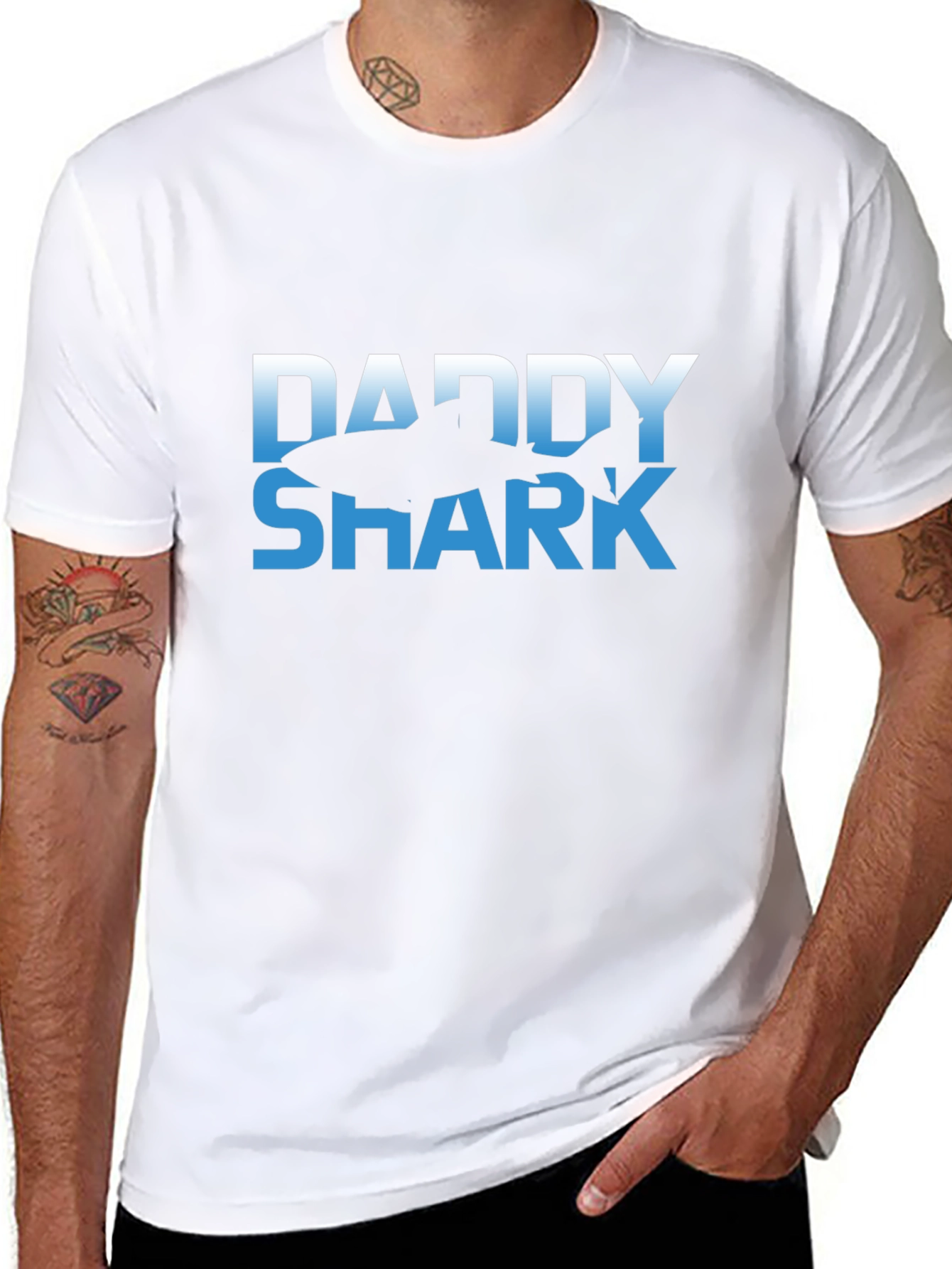 Daddy Shark Graphic Tee - Stylish Comfort