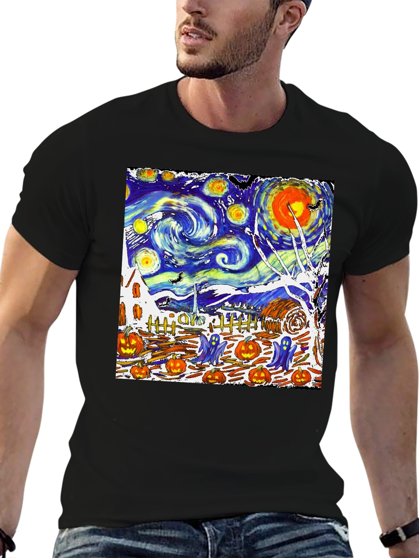 Starry Night Halloween T-Shirt