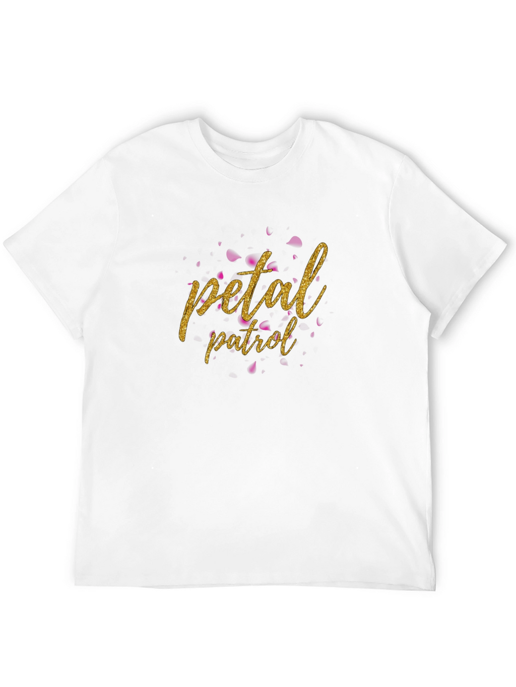 Petal Patrol Graphic Tee - Black Cotton T-Shirt