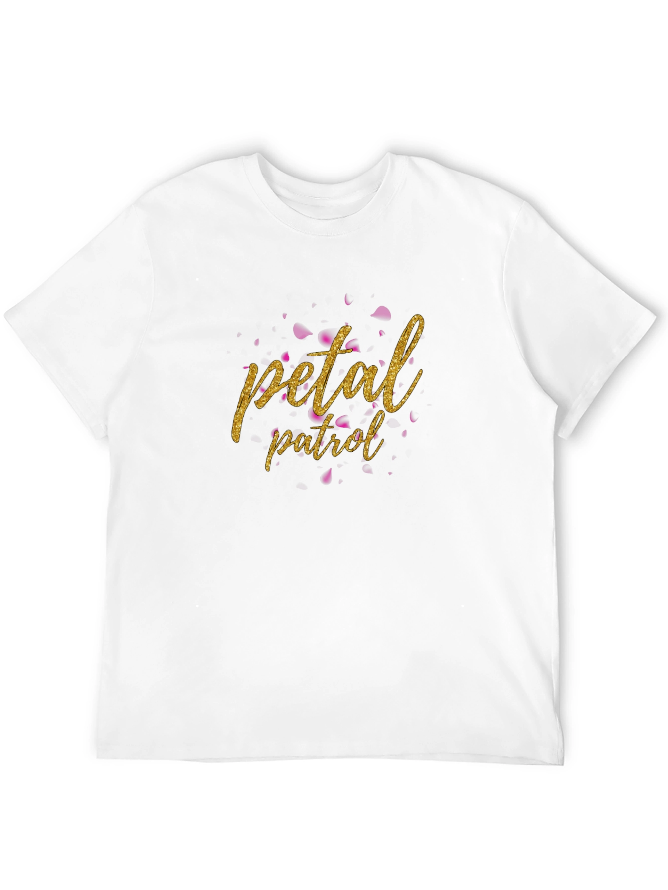 Petal Patrol Graphic Tee - Black Cotton T-Shirt