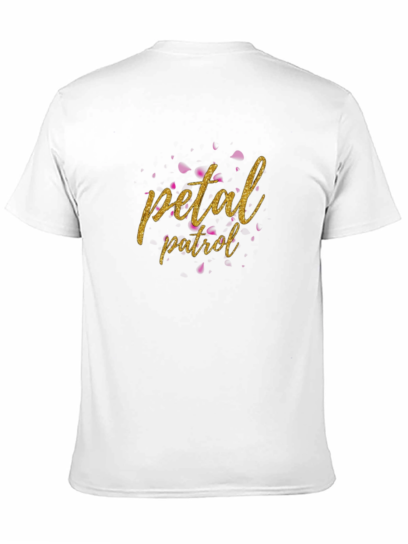 Petal Patrol Graphic Tee - Black Cotton T-Shirt