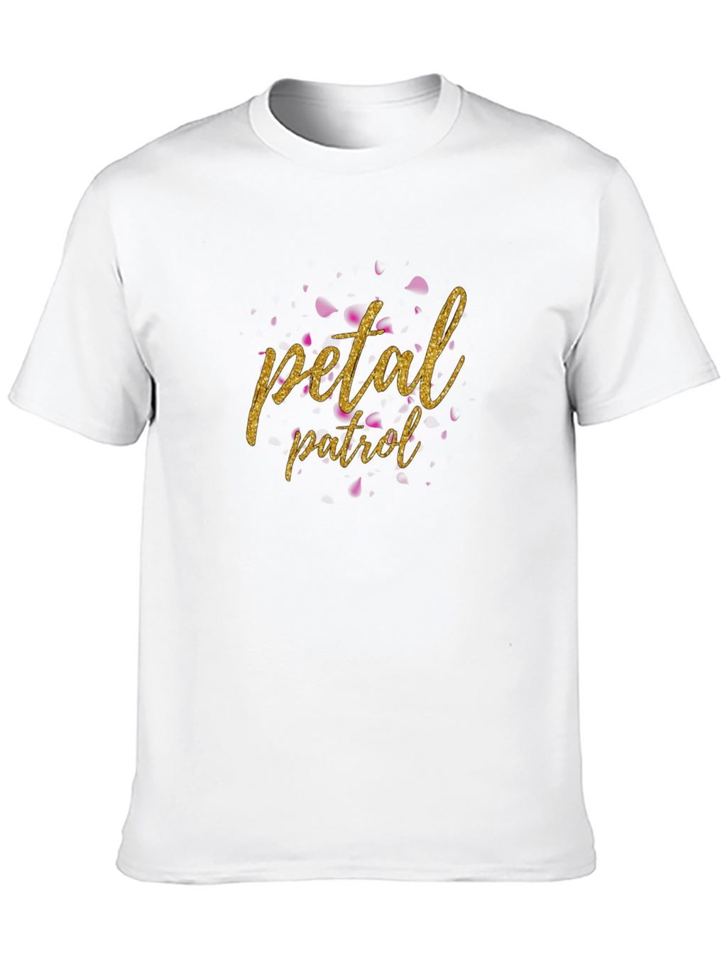 Petal Patrol Graphic Tee - Black Cotton T-Shirt