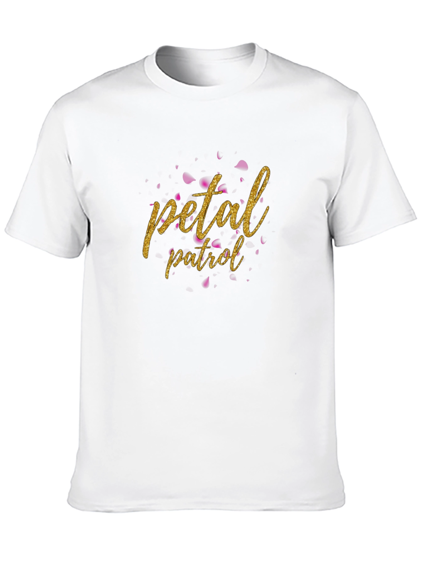 Petal Patrol Graphic Tee - Black Cotton T-Shirt
