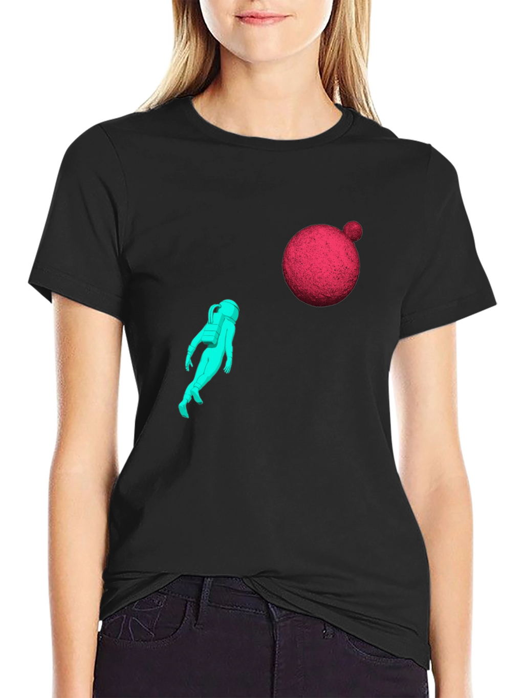 Astronaut Graphic Tee - Black