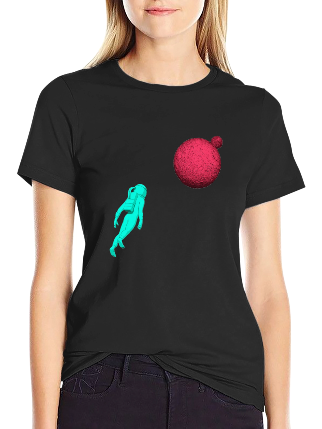 Astronaut Graphic Tee - Black