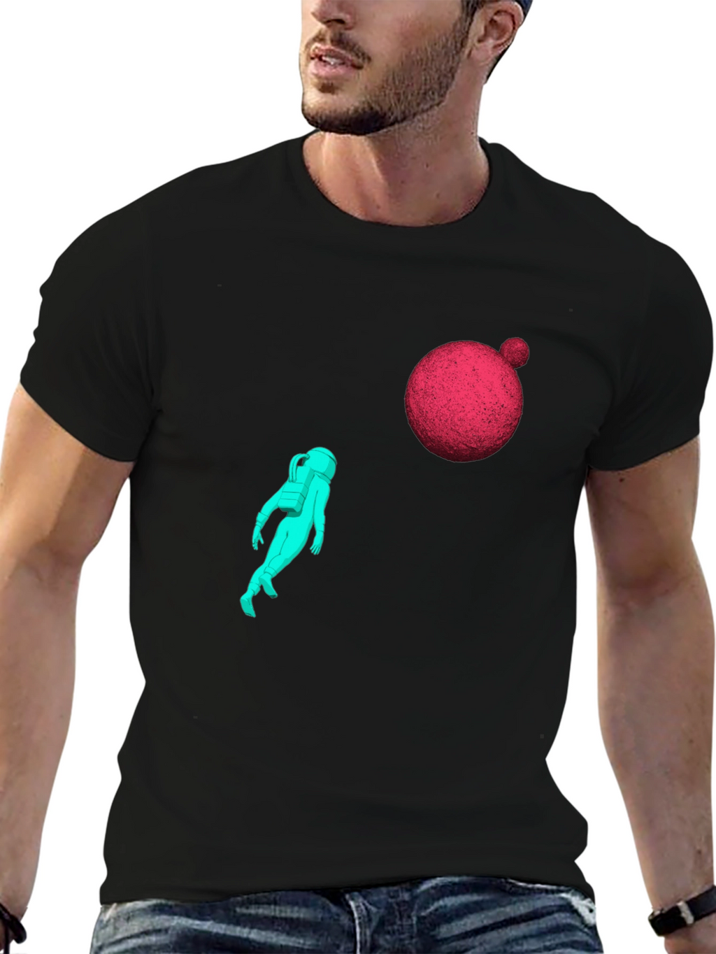 Astronaut Graphic Tee - Black