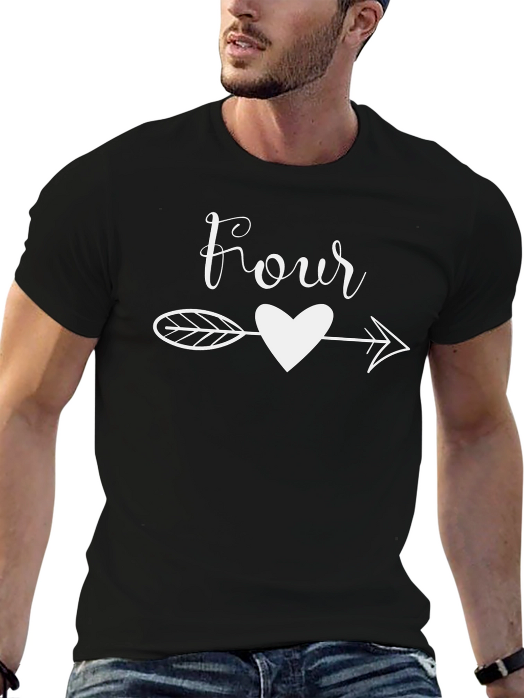 Four Arrow Heart T-Shirt - Birthday Party Tee