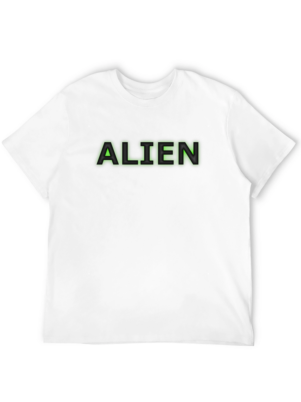 Alien Text Black T-Shirt