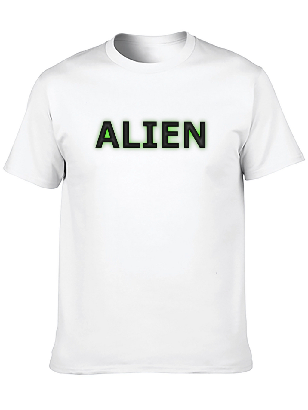 Alien Text Black T-Shirt