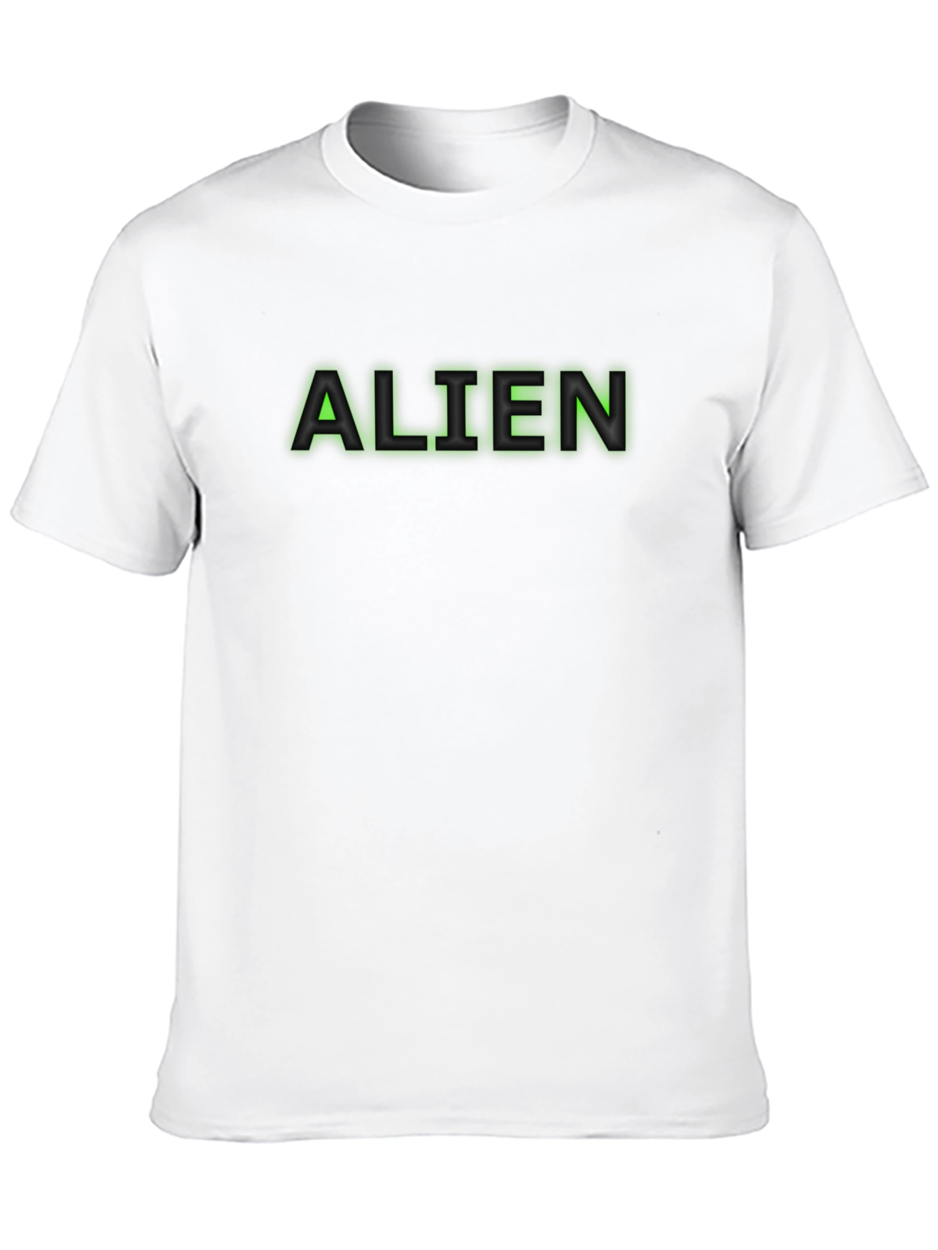 Alien Text Black T-Shirt